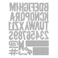 Sizzix Thinlits by Seth Apter - Typography
